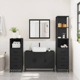 4 Piece Bathroom Furniture Set  Engineered Wood