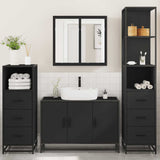 4 Piece Bathroom Furniture Set  Engineered Wood