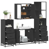 4 Piece Bathroom Furniture Set  Engineered Wood