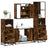 4 Piece Bathroom Furniture Set  Engineered Wood