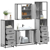 4 Piece Bathroom Furniture Set  Engineered Wood