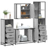 4 Piece Bathroom Furniture Set  Engineered Wood