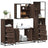 4 Piece Bathroom Furniture Set  Engineered Wood