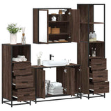 4 Piece Bathroom Furniture Set  Engineered Wood