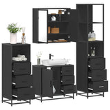 4 Piece Bathroom Furniture Set  Engineered Wood