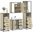 4 Piece Bathroom Furniture Set  Engineered Wood