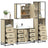 4 Piece Bathroom Furniture Set  Engineered Wood