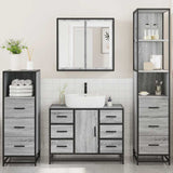 4 Piece Bathroom Furniture Set  Engineered Wood