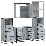 4 Piece Bathroom Furniture Set  Engineered Wood