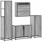 4 Piece Bathroom Furniture Set  Engineered Wood