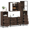 4 Piece Bathroom Furniture Set  Engineered Wood
