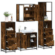 4 Piece Bathroom Furniture Set  Engineered Wood