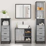 4 Piece Bathroom Furniture Set  Engineered Wood