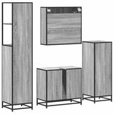 4 Piece Bathroom Furniture Set  Engineered Wood