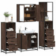 4 Piece Bathroom Furniture Set  Engineered Wood