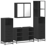 4 Piece Bathroom Furniture Set  Engineered Wood