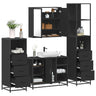 4 Piece Bathroom Furniture Set  Engineered Wood