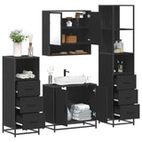 4 Piece Bathroom Furniture Set  Engineered Wood