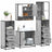 4 Piece Bathroom Furniture Set  Engineered Wood