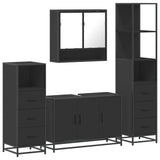 4 Piece Bathroom Furniture Set  Engineered Wood