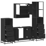 4 Piece Bathroom Furniture Set  Engineered Wood