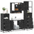 4 Piece Bathroom Furniture Set  Engineered Wood