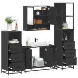 4 Piece Bathroom Furniture Set  Engineered Wood