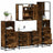4 Piece Bathroom Furniture Set  Engineered Wood