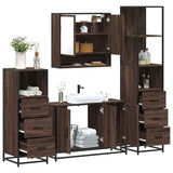 4 Piece Bathroom Furniture Set  Engineered Wood