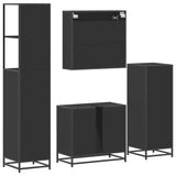 4 Piece Bathroom Furniture Set  Engineered Wood