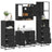 4 Piece Bathroom Furniture Set  Engineered Wood