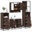 4 Piece Bathroom Furniture Set  Engineered Wood