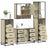 4 Piece Bathroom Furniture Set  Engineered Wood