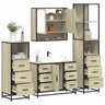 4 Piece Bathroom Furniture Set  Engineered Wood