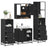 4 Piece Bathroom Furniture Set  Engineered Wood