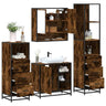 4 Piece Bathroom Furniture Set  Engineered Wood