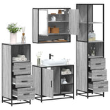 4 Piece Bathroom Furniture Set  Engineered Wood