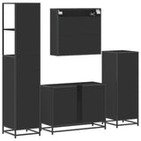 4 Piece Bathroom Furniture Set  Engineered Wood