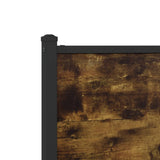 Metal Bed Frame without Mattress Smoked Oak 183x213 cm