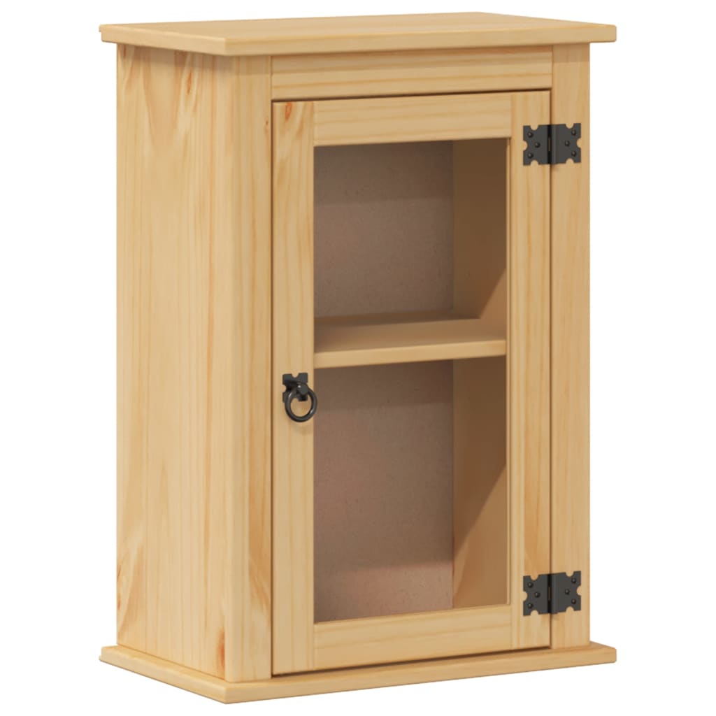 Bathroom Wall Cabinet Corona 45X27X64.5 Cm Solid Wood Pine