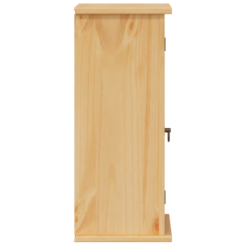 Bathroom Wall Cabinet Corona 45X27X64.5 Cm Solid Wood Pine