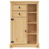 Bathroom Cabinet Corona 70X33X110 Cm Solid Wood Pine