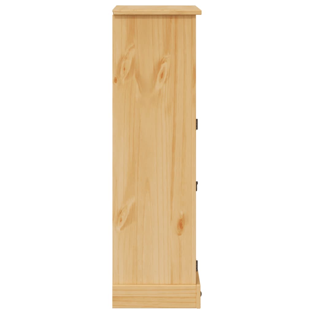Bathroom Cabinet Corona 70X33X110 Cm Solid Wood Pine