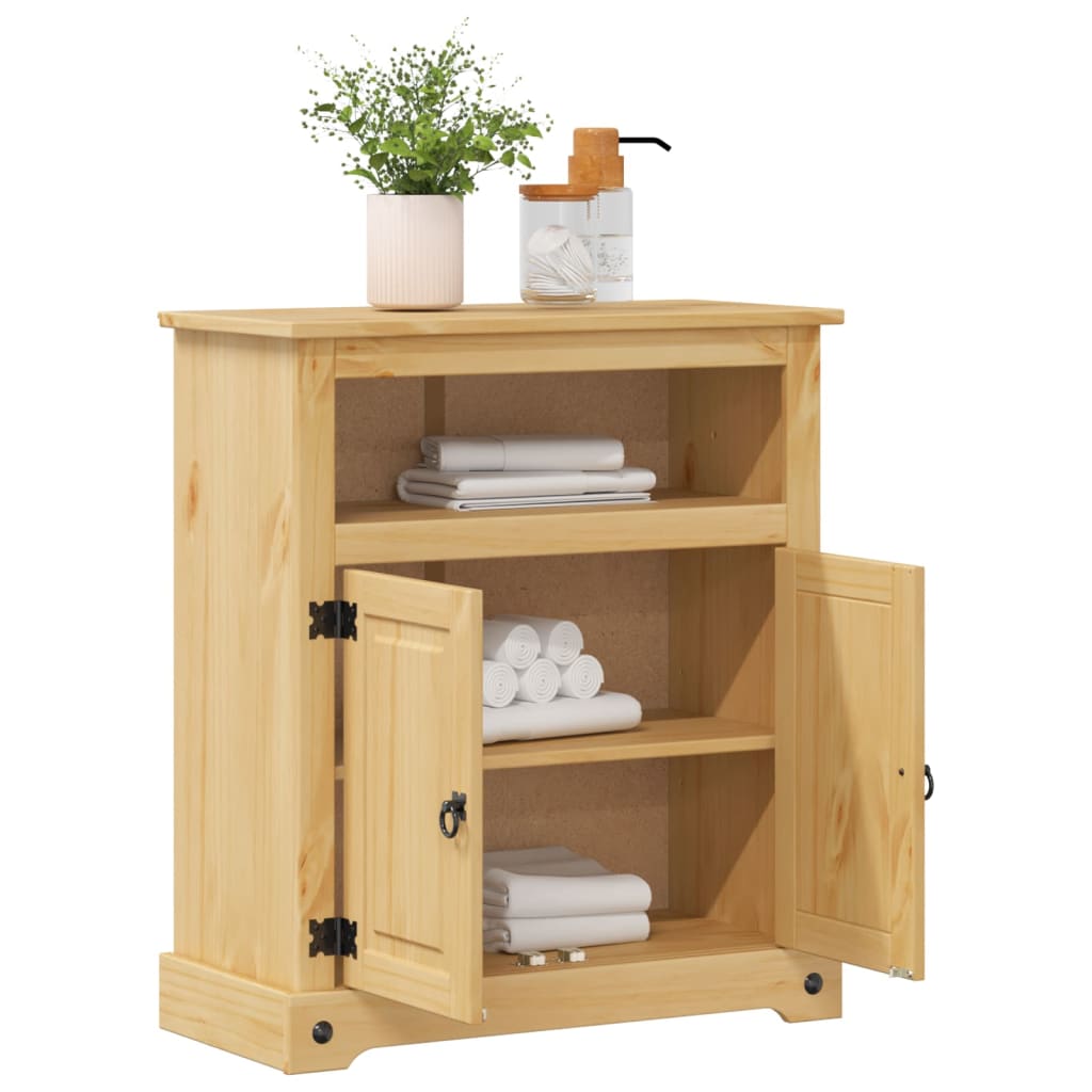 Bathroom Cabinet Corona 70X33X80 Cm Solid Wood Pine