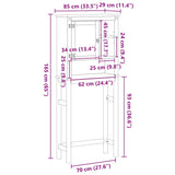 Bathroom Washing Machine Cabinet Corona Solid Wood Pine