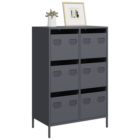 Highboard 68X39X101.5 Cm Steel