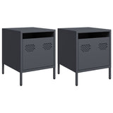 Bedside Cabinets 2 Pcs 35X39X43.5 Cm Steel