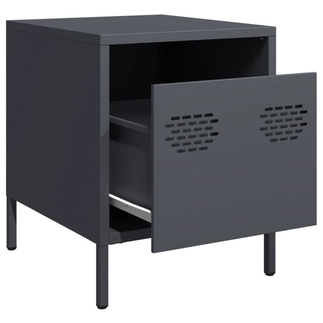Bedside Cabinets 2 Pcs 35X39X43.5 Cm Steel