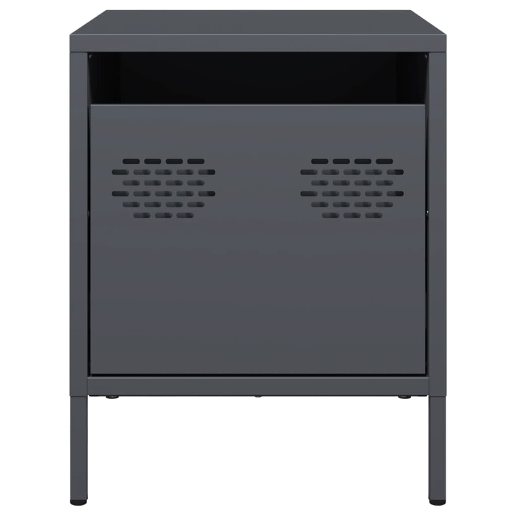 Bedside Cabinets 2 Pcs 35X39X43.5 Cm Steel