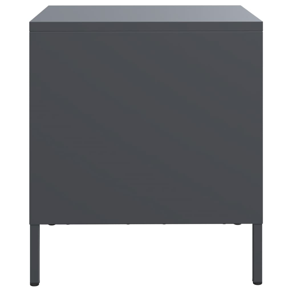 Bedside Cabinets 2 Pcs 35X39X43.5 Cm Steel